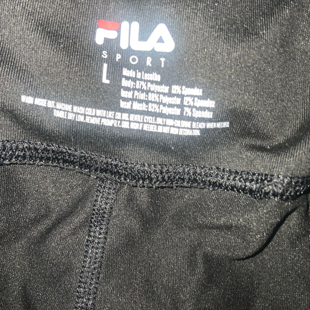Fila Sport Geometric Women’s Activewear Set, Leggings and Tank - Picture 7 of 7